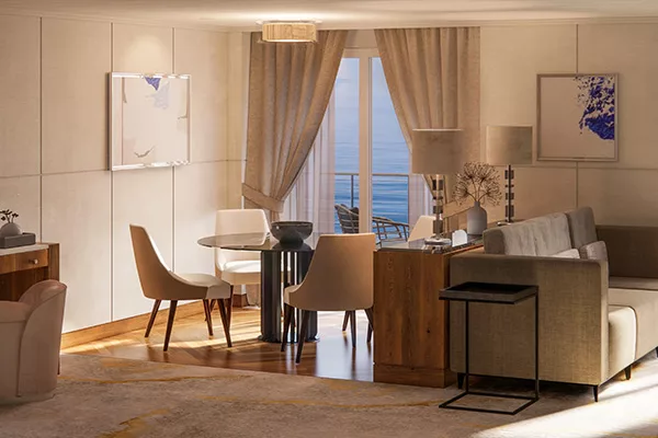 Brand new re-design of suites onboard Crystal Serenity & Crystal Symphony - Introducing the Exquisite New Suite Design on Crystal Serenity & Crystal Symphony