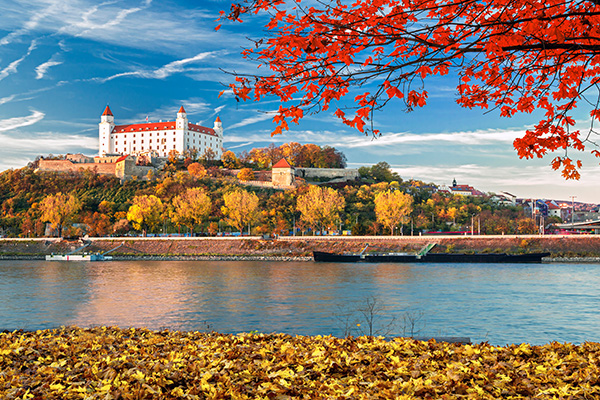 Bratislava castle, Danube River, Slovakia