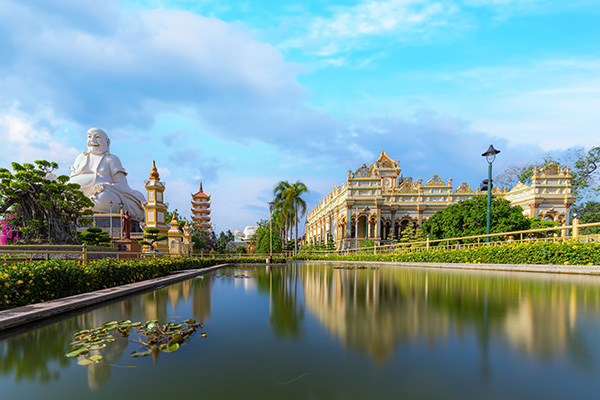 Mekong Delta on Mekong River