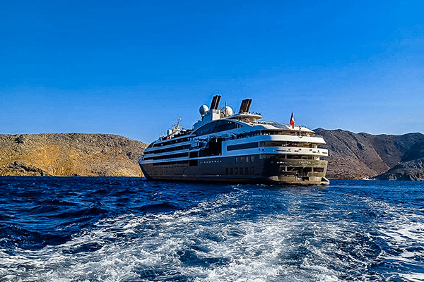 Ponant L'Austral in the Mediterranean Sea